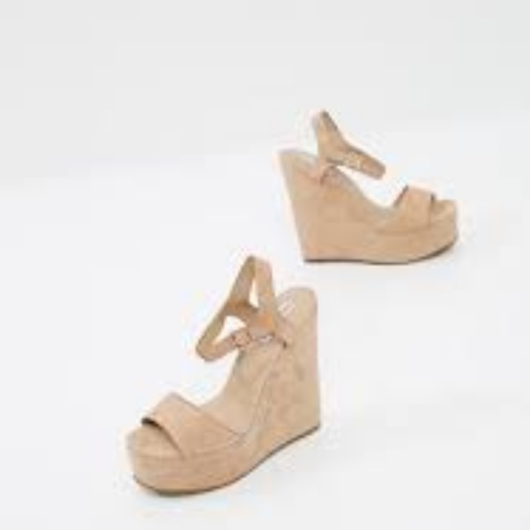 Nude Erica Steve Madden Wedges - Picture 2 of 8